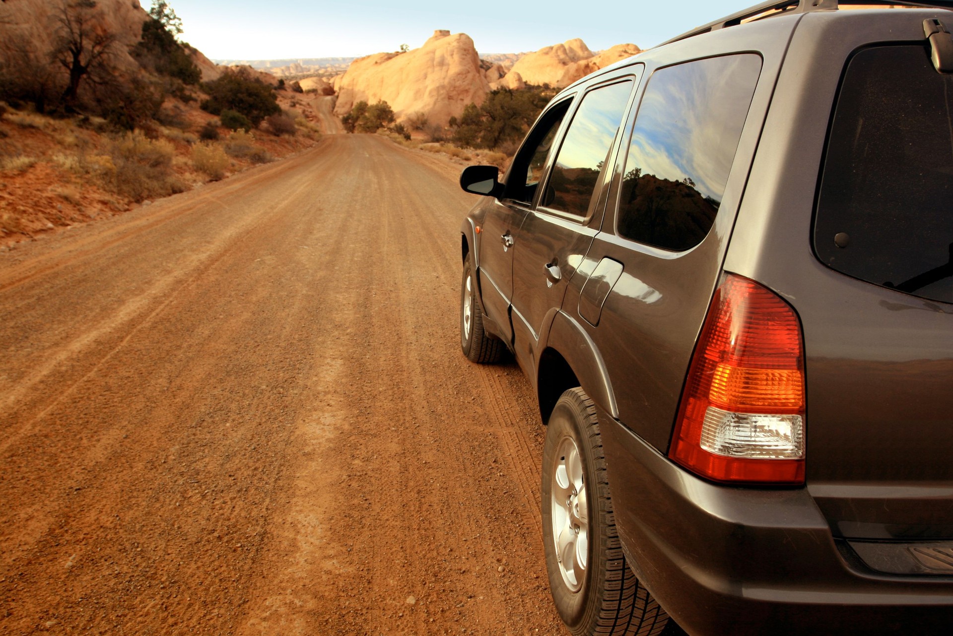 Driving Down Dirt Road
